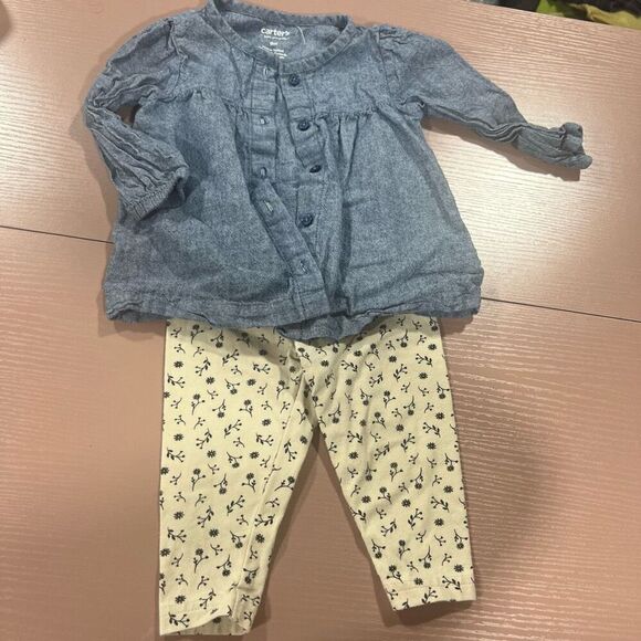 Carter’s baby girl 6-9 months Outfit - Picture 1 of 4